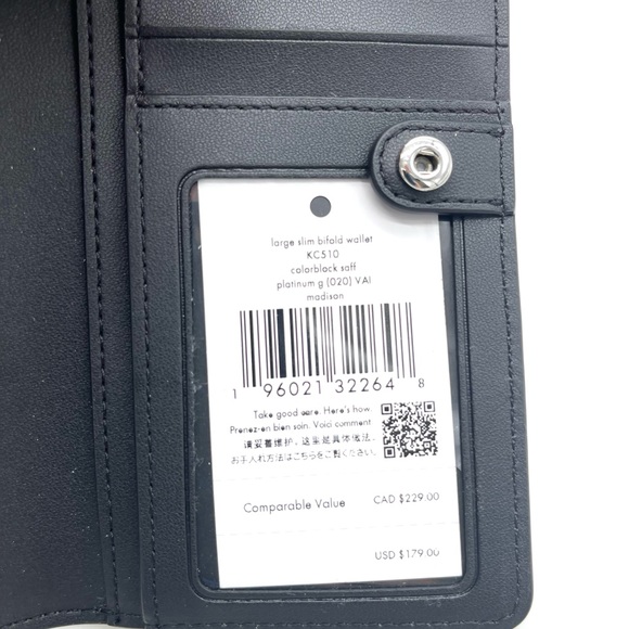 Kate Spade Madison Large Slim Bifold Wallet - Picture 7 of 7